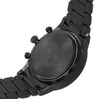 Emporio Armani Giovanni AR11349 43mm Men's Chronograph Watch – Black & Silver-Tone Stainless Steel Bracelet