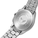 Emporio Armani Paolo AR11528 42mm Men's Chronograph Watch – Blue Sunray & Blue Stainless Steel Bracelet