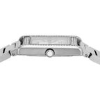 Emporio Armani Genni AR11625 32mm Women's Quartz Watch – White Mother-of-Pearl Crystal-Set & Silver Stainless Steel Bracelet