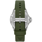 Emporio Armani World Explorer AR11638 42mm Men's Quartz Watch – Emerald Green Sunray & Green Rubber Strap