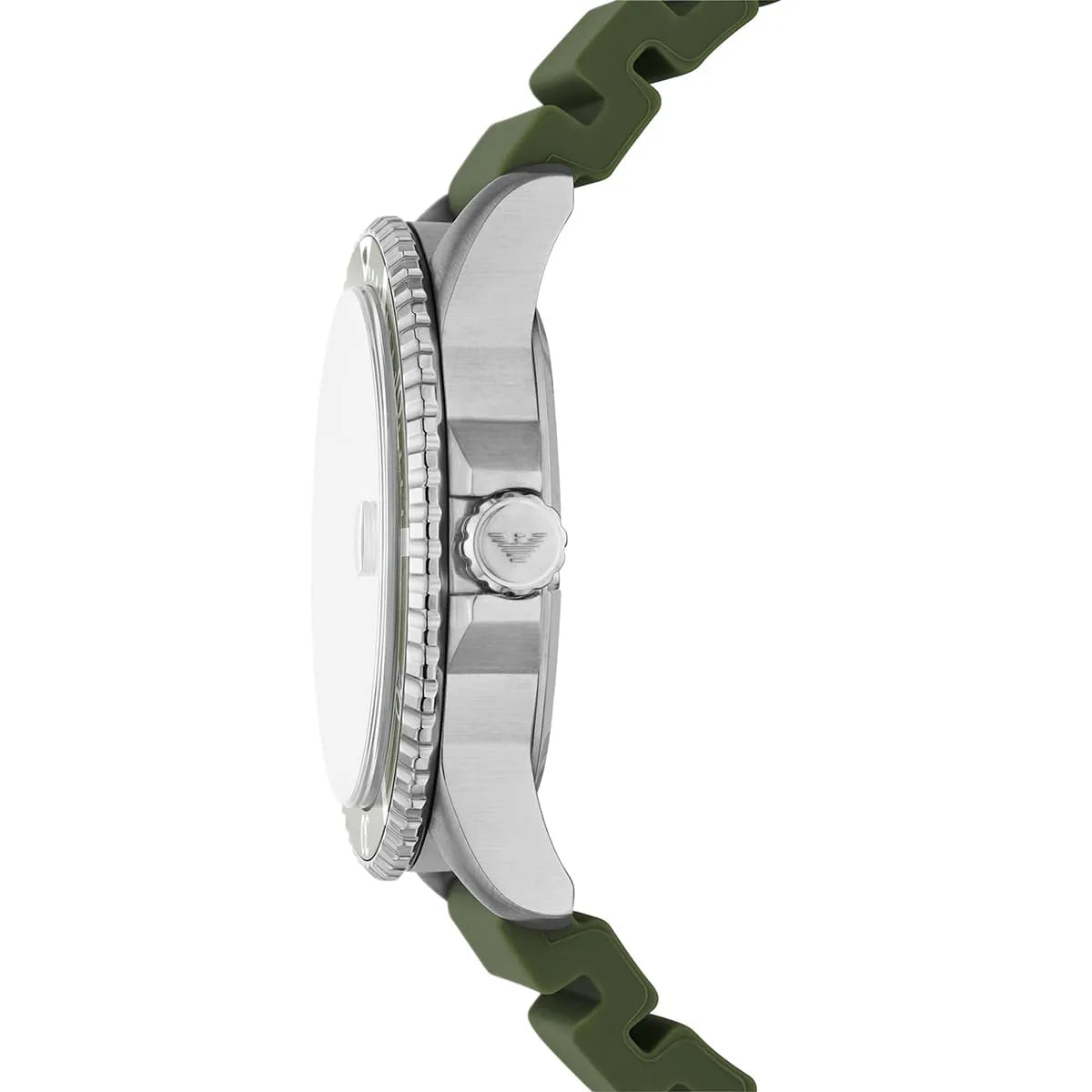 Emporio Armani World Explorer AR11638 42mm Men's Quartz Watch – Emerald Green Sunray & Green Rubber Strap