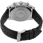 Emporio Armani Racer AR11677 42mm Men's Chronograph Watch – Silver Sunray & Black Genuine Leather Strap