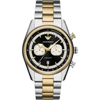 Emporio Armani Racer AR11678 42mm Men's Chronograph Watch – Two-Tone & Two-Tone Stainless Steel Bracelet