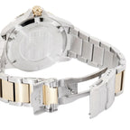 Emporio Armani World Explorer AR11682 42mm Men's Quartz Watch – Navy Blue Sunray & Two-Tone Stainless Steel Bracelet