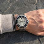 Emporio Armani World Explorer AR11683 42mm Men's Quartz Watch – Silver Sunray & Silver Stainless Steel Bracelet