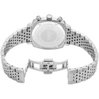 Emporio Armani Carlo AR11688 44mm Men's Chronograph Watch – Navy Blue Sunray & Silver Stainless Steel Bracelet