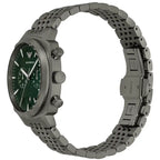 Emporio Armani Carlo AR11689 44mm Men's Chronograph Watch – Gunmetal Sunray & Gunmetal Stainless Steel Bracelet