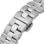 Emporio Armani Dario AR11691 43mm Men's Chronograph Watch – Black Sunray & Silver Stainless Steel Bracelet