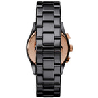 Emporio Armani Valente AR1410 43mm Men's Chronograph Watch – Black & Black Ceramic Bracelet