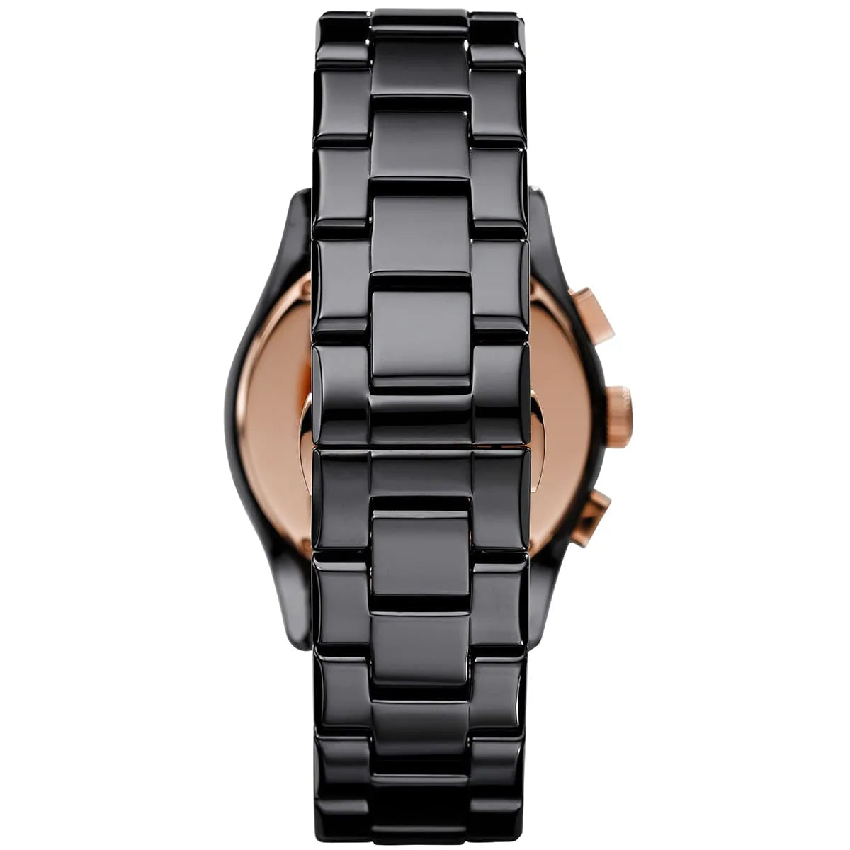 Emporio Armani Valente AR1410 43mm Men's Chronograph Watch – Black & Black Ceramic Bracelet