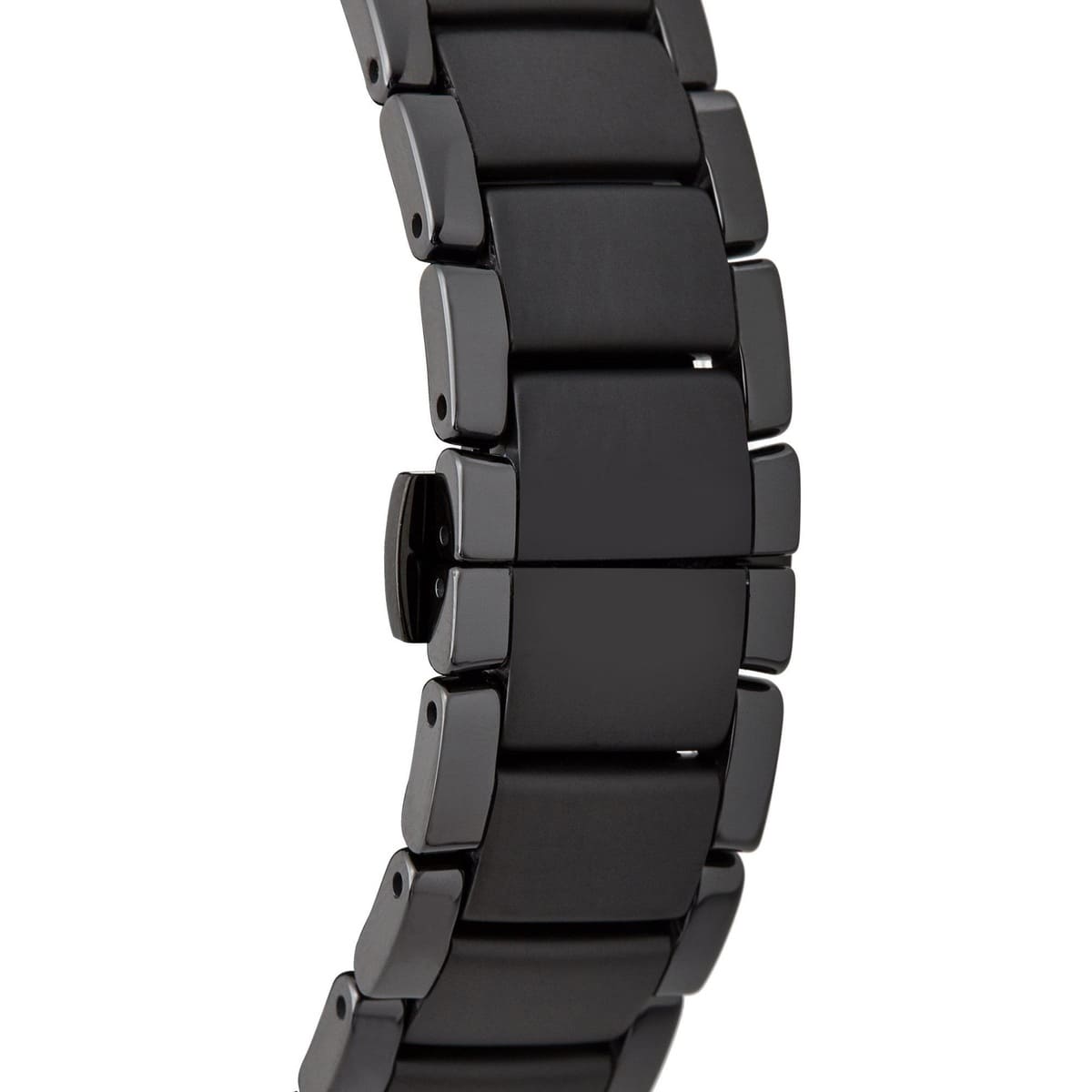 Emporio Armani Ceramica AR1452 43mm Men's Chronograph Watch – Black & Silver-Tone Stainless Steel Bracelet