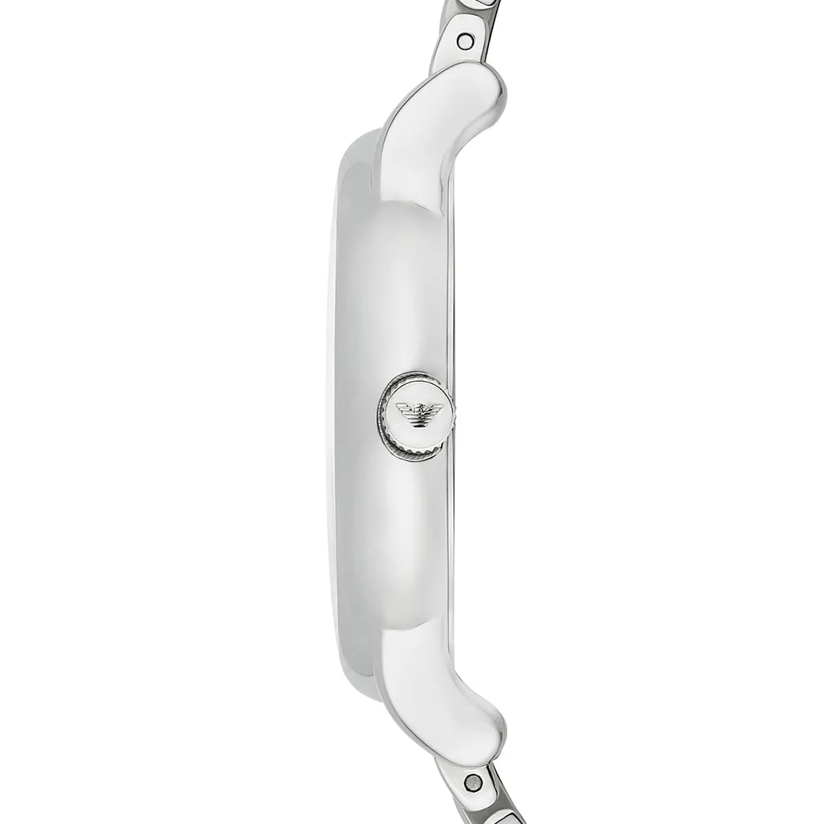 Emporio Armani Luigi AR1854 41mm Men's Quartz Watch – White & Silver-Tone Stainless Steel Bracelet
