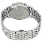 Emporio Armani Beta AR1879 43mm Men's Chronograph Watch – White & Silver-Tone Stainless Steel Bracelet