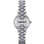 Emporio Armani Gianni T-Bar AR1908 32mm Women's Quartz Watch – White & Silver-Tone Stainless Steel Bracelet