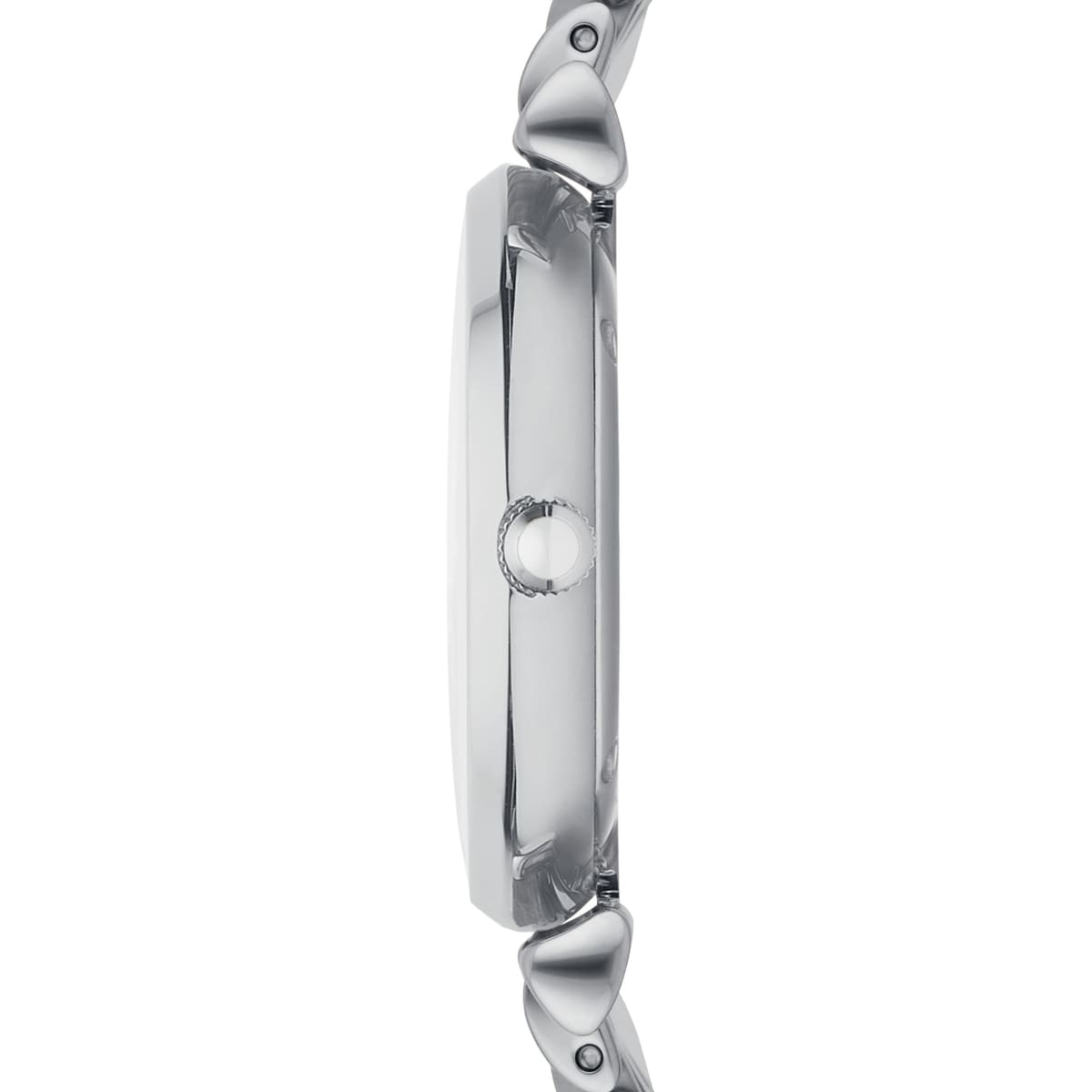 Emporio Armani Gianni T-Bar AR1908 32mm Women's Quartz Watch – White & Silver-Tone Stainless Steel Bracelet