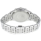 Emporio Armani Beta AR1942 43mm Men's Chronograph Watch – Navy Blue Sunray & Silver-Tone Stainless Steel Bracelet