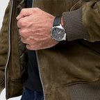 Emporio Armani Signature AR1975 43mm Men's Chronograph Watch – Brown Sunray & Brown Genuine Leather Strap