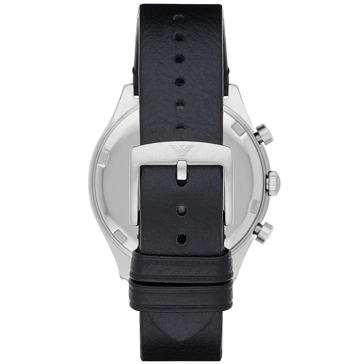 Emporio Armani Signature AR1975 43mm Men's Chronograph Watch – Brown Sunray & Brown Genuine Leather Strap
