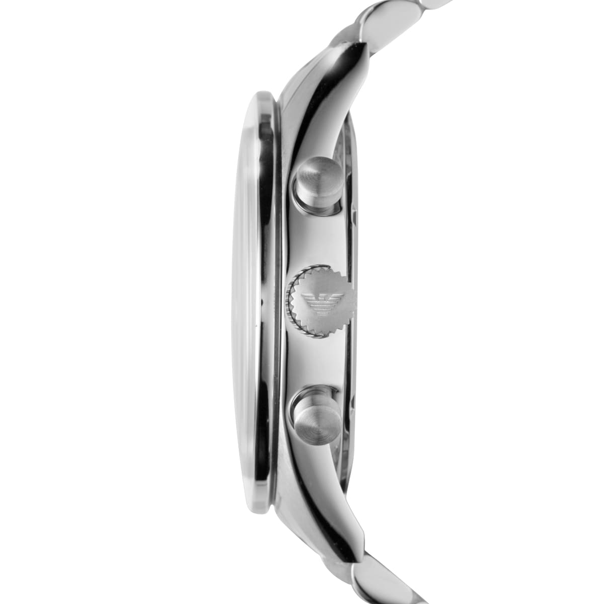 Emporio Armani Sportivo AR5988 46mm Men's Chronograph Watch – Black & Silver Stainless Steel Bracelet
