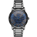 Emporio Armani Luigi AR60029 43mm Men's Automatic Watch – Gunmetal Skeleton & Gunmetal Stainless Steel Bracelet