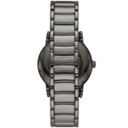 Emporio Armani Luigi AR60029 43mm Men's Automatic Watch – Gunmetal Skeleton & Gunmetal Stainless Steel Bracelet