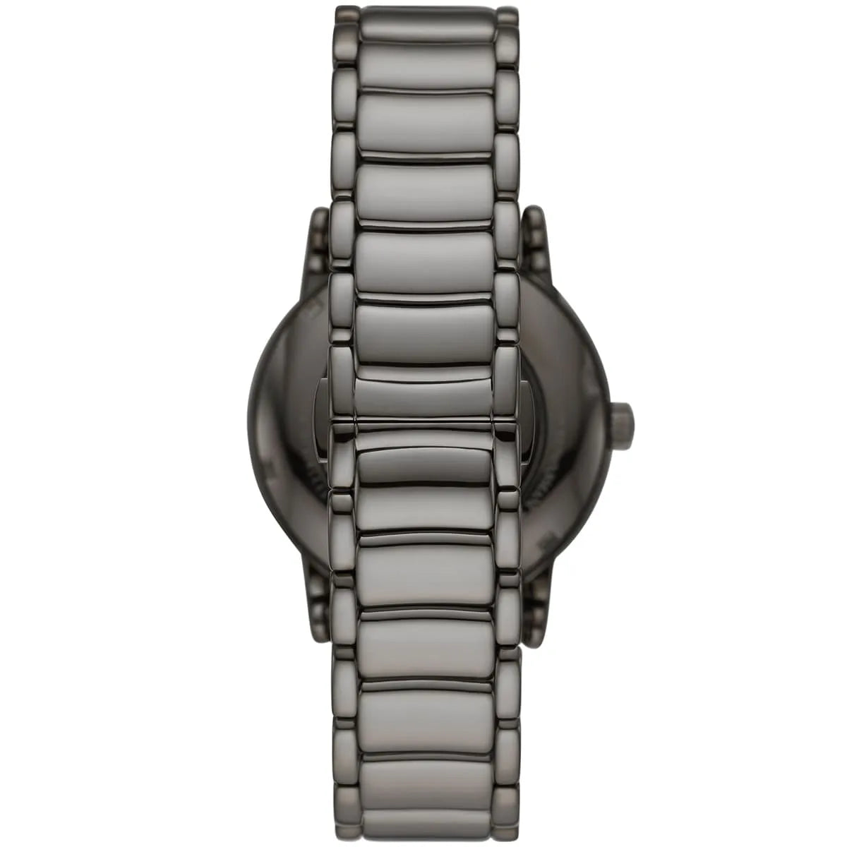 Emporio Armani Luigi AR60029 43mm Men's Automatic Watch – Gunmetal Skeleton & Gunmetal Stainless Steel Bracelet