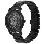 Emporio Armani Luigi AR60045 43mm Men's Automatic Watch – Black Skeleton & Black Stainless Steel Bracelet