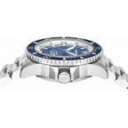 Emporio Armani Sea Explorer AR60079 42mm Men's Automatic Watch – Blue Sunray & Blue Stainless Steel Bracelet