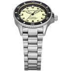 Emporio Armani Sea Explorer AR60083 42mm Men's Automatic Watch – Yellow & Silver-Tone Stainless Steel Bracelet
