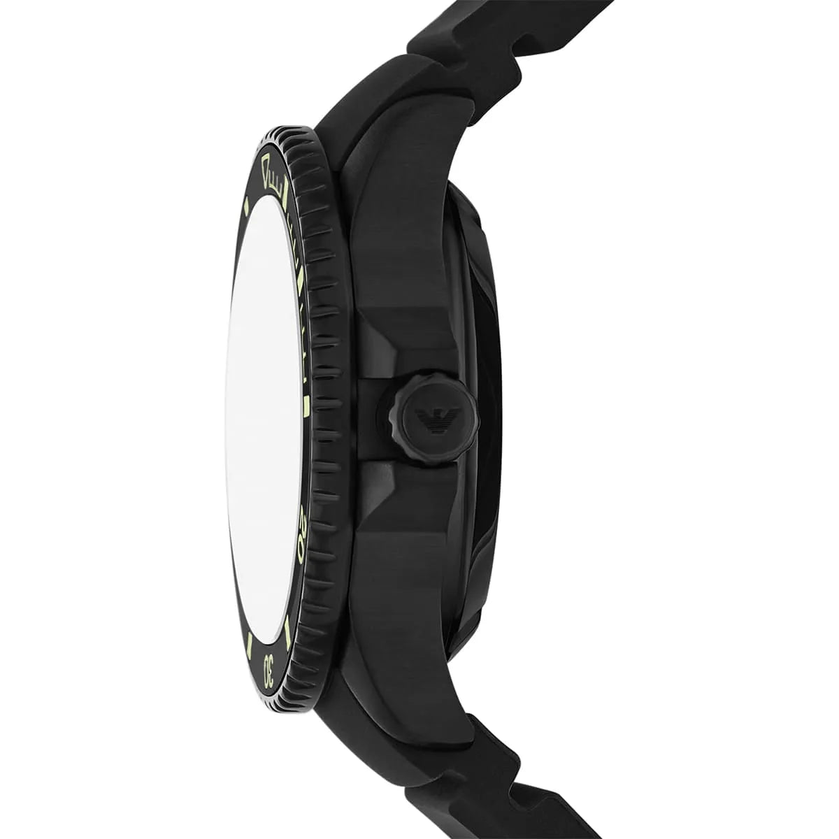 Emporio Armani Sea Explorer AR60085 42mm Men's Automatic Watch – Yellow & Black Rubber Strap