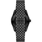 Emporio Armani Antonio AR60093 43mm Men's Automatic Watch – Black Skeleton & Black Stainless Steel Bracelet