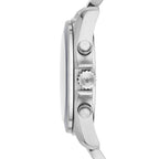 Emporio Armani Tazio AR6091 Men's Chronograph Watch – Navy Blue & Silver Stainless Steel Bracelet