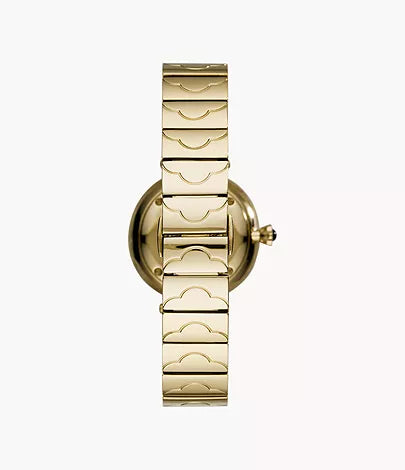 Emporio Armani Gianni T-Bar AR11198 32mm Women's Quartz Watch – Mother-of-Pearl Crystal-Set & Silver Stainless Steel Mesh Bracelet