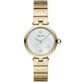 Emporio Armani Gianni T-Bar AR11198 32mm Women's Quartz Watch – Mother-of-Pearl Crystal-Set & Silver Stainless Steel Mesh Bracelet