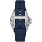 Emporio Armani Diver AR11592 43mm Men's Quartz Watch – Blue Sunray & Blue Rubber Strap