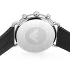 Emporio Armani Aviator AR11143 Men's Chronograph Watch – Black & Black Genuine Leather Strap