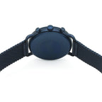 Emporio Armani Aviator AR11289 43mm Men's Chronograph Watch – Blue & Blue Stainless Steel Mesh Bracelet