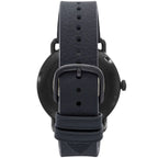 Emporio Armani Aviator AR60028 43mm Men's Automatic Watch – Black Open-Heart & Black Genuine Leather Strap