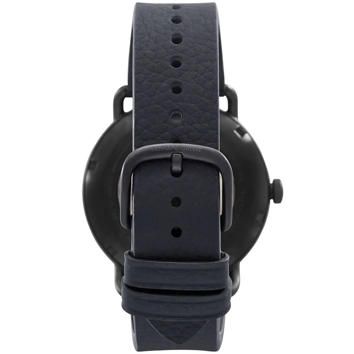 Emporio Armani Aviator AR60028 43mm Men's Automatic Watch – Black Open-Heart & Black Genuine Leather Strap