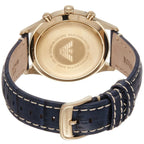 Emporio Armani Beta AR1862 Men's Chronograph Watch – Blue & Blue Genuine Leather Strap
