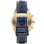 Emporio Armani Beta AR1862 Men's Chronograph Watch – Blue & Blue Genuine Leather Strap