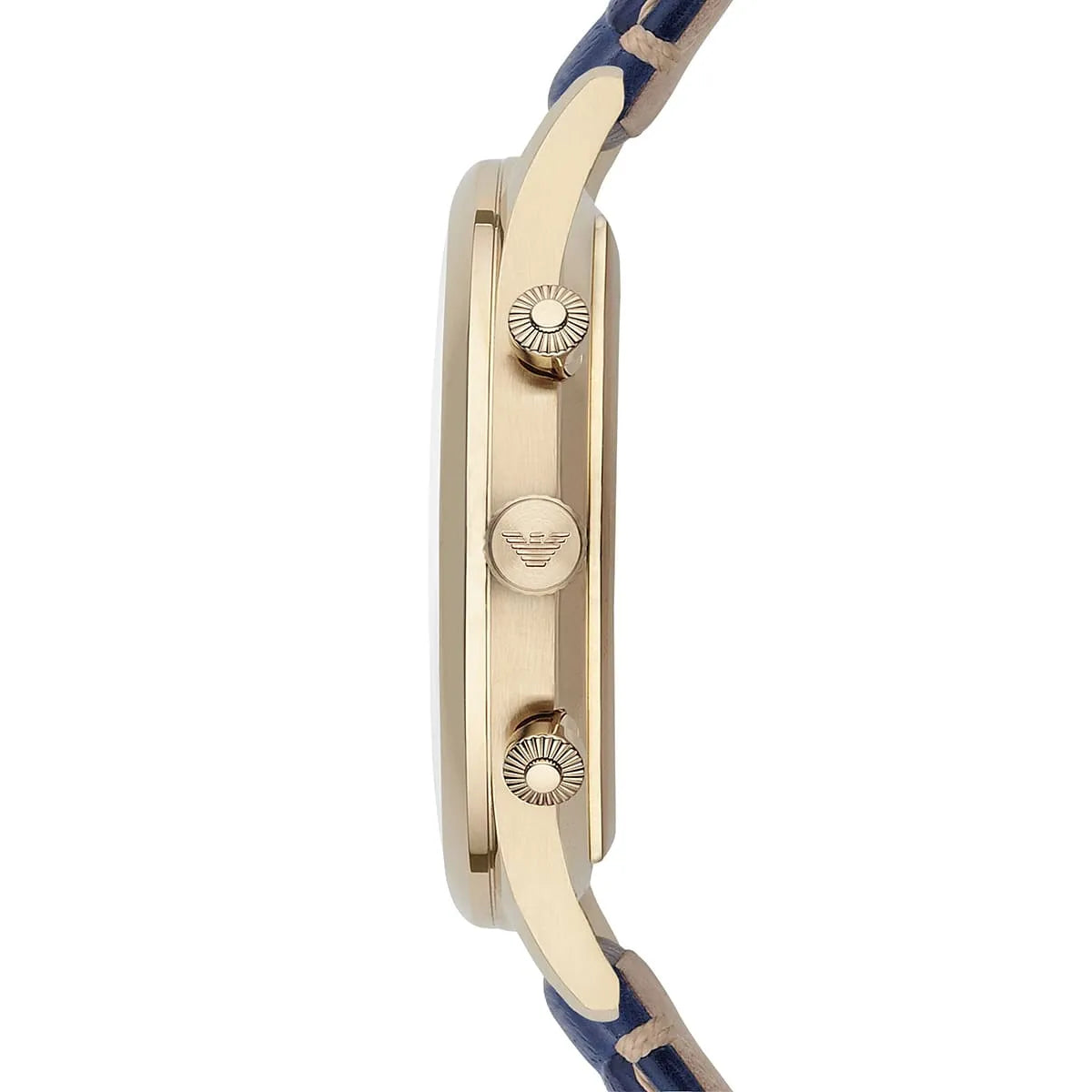 Emporio Armani Beta AR1862 Men's Chronograph Watch – Blue & Blue Genuine Leather Strap