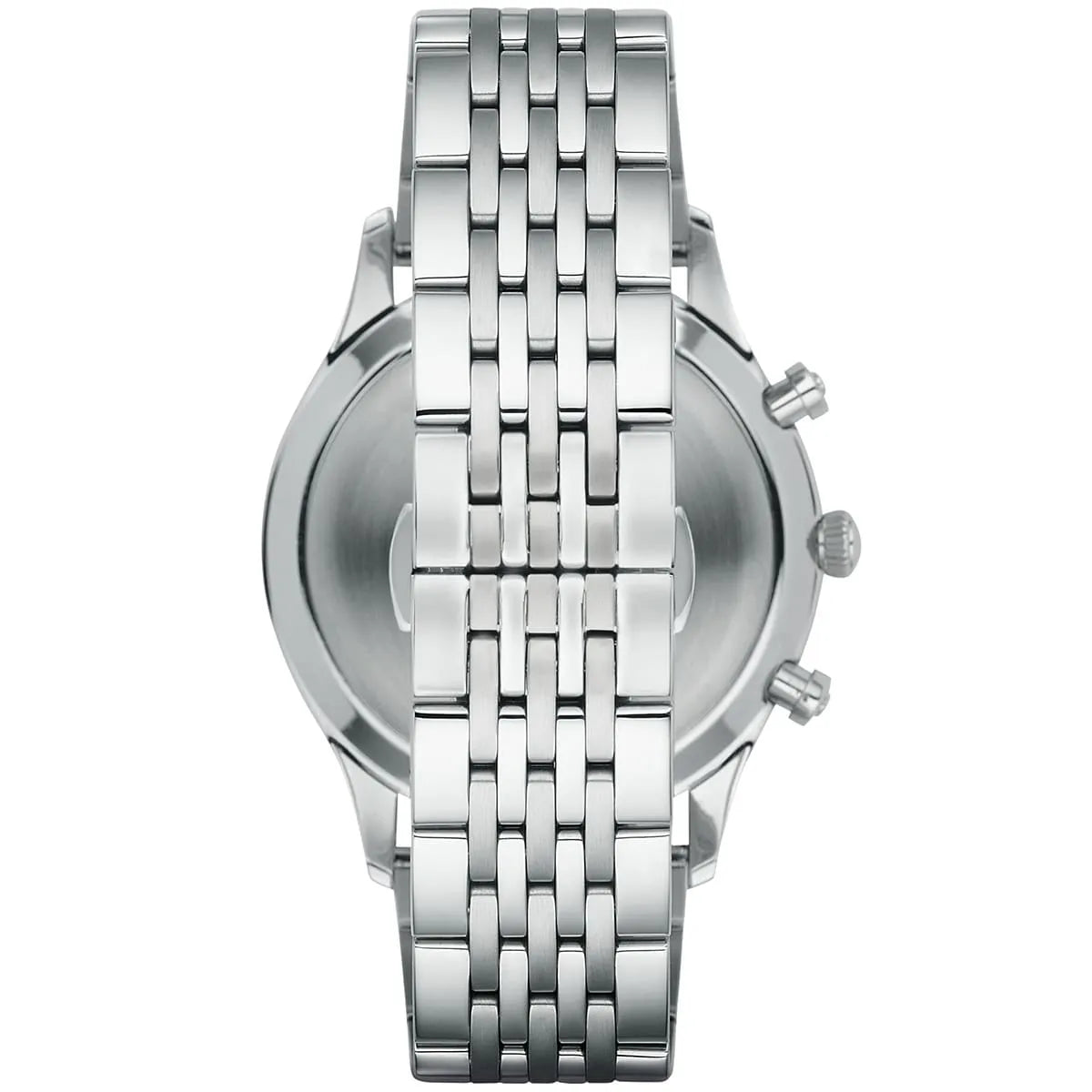 Emporio Armani Beta AR1863 43mm Men's Chronograph Watch – Black & Silver-Tone Stainless Steel Bracelet