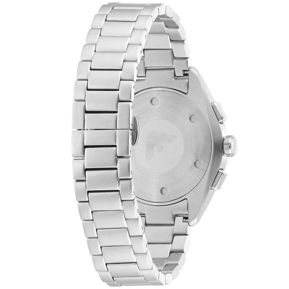 Emporio Armani Claudio AR11480 43mm Men's Chronograph Watch – Green Sunray & Silver Stainless Steel Bracelet