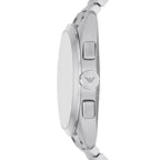 Emporio Armani Claudio AR11480 43mm Men's Chronograph Watch – Green Sunray & Silver Stainless Steel Bracelet