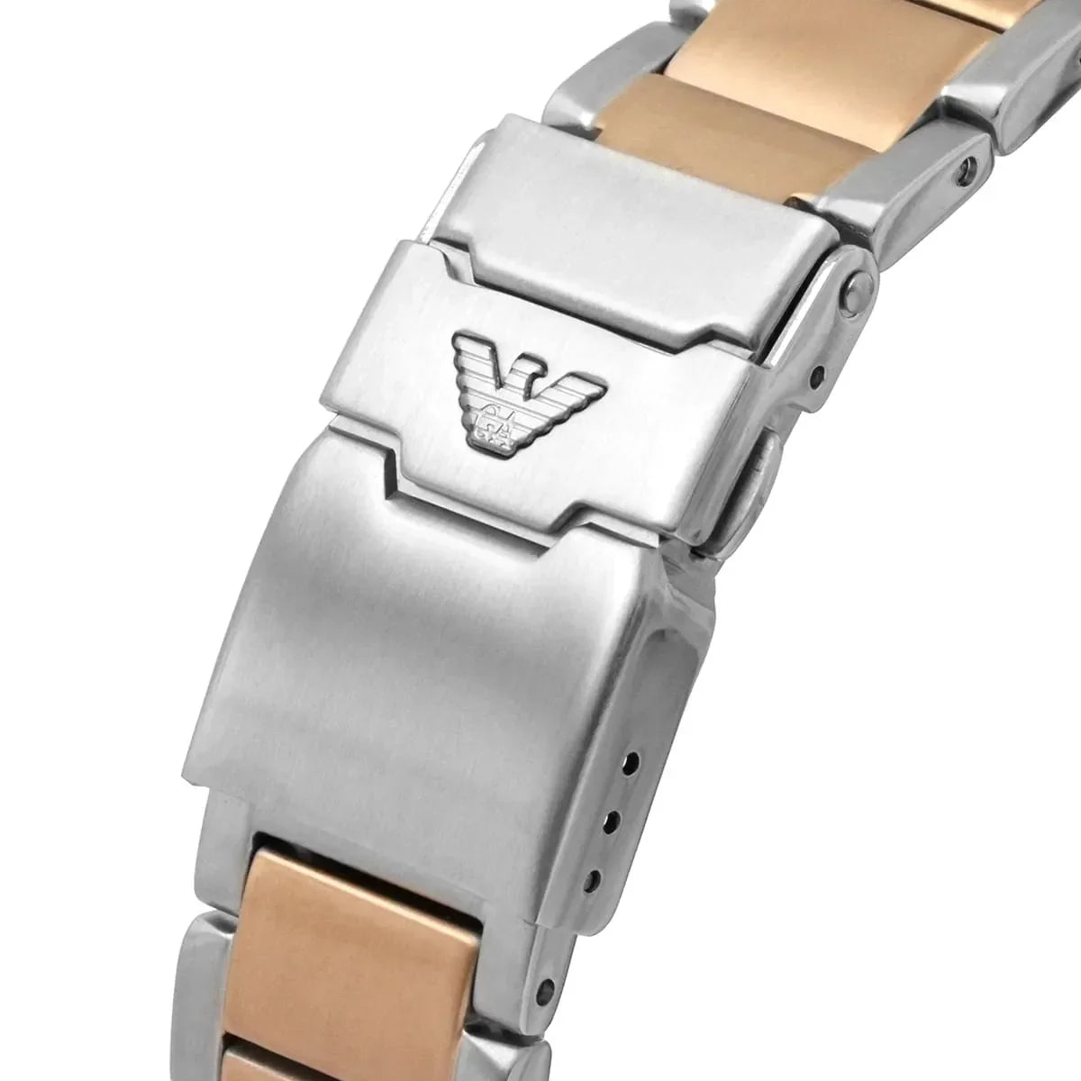 Emporio Armani Diver AR11340 Men's Chronograph Watch – Chocolate Brown Sunray & Rose Gold Stainless Steel Bracelet