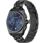 Emporio Armani Federico AR11561 43mm Men's Chronograph Watch – Gunmetal Sunray & Gunmetal Stainless Steel Bracelet