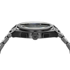Emporio Armani Federico AR11561 43mm Men's Chronograph Watch – Gunmetal Sunray & Gunmetal Stainless Steel Bracelet