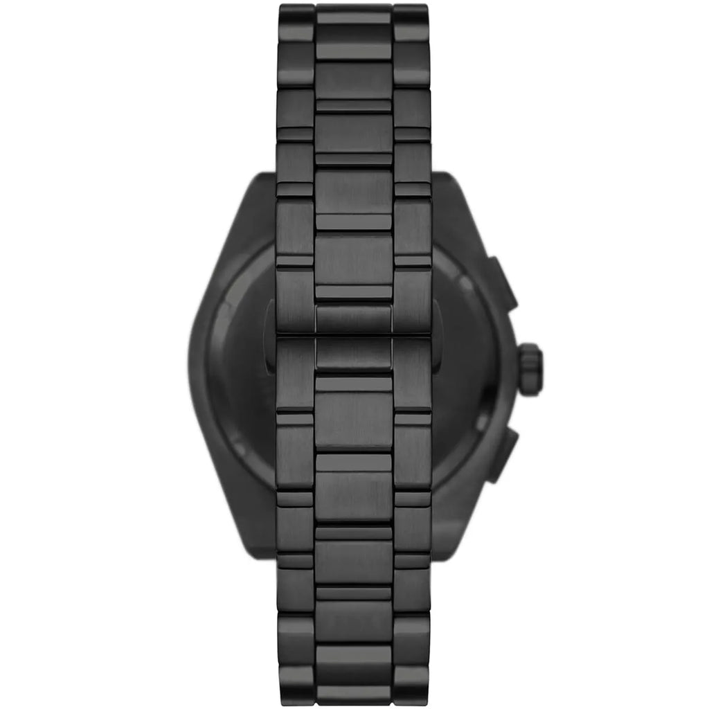 Emporio Armani Federico AR11561 43mm Men's Chronograph Watch – Gunmetal Sunray & Gunmetal Stainless Steel Bracelet