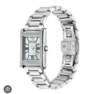 Emporio Armani Genni AR11625 32mm Women's Quartz Watch – White Mother-of-Pearl Crystal-Set & Silver Stainless Steel Bracelet